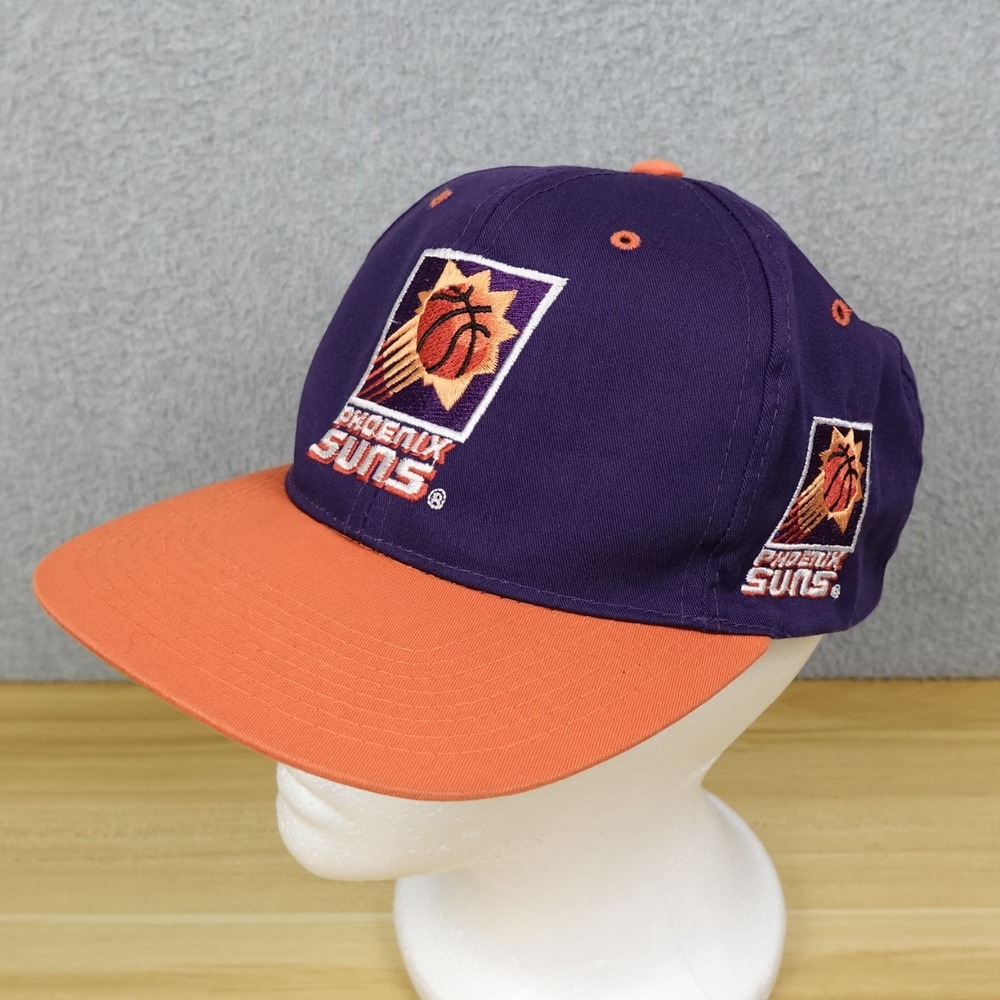 Vintage Phoenix Suns NBA The G Cap Script Logo SnapBack Purple Dome Retro